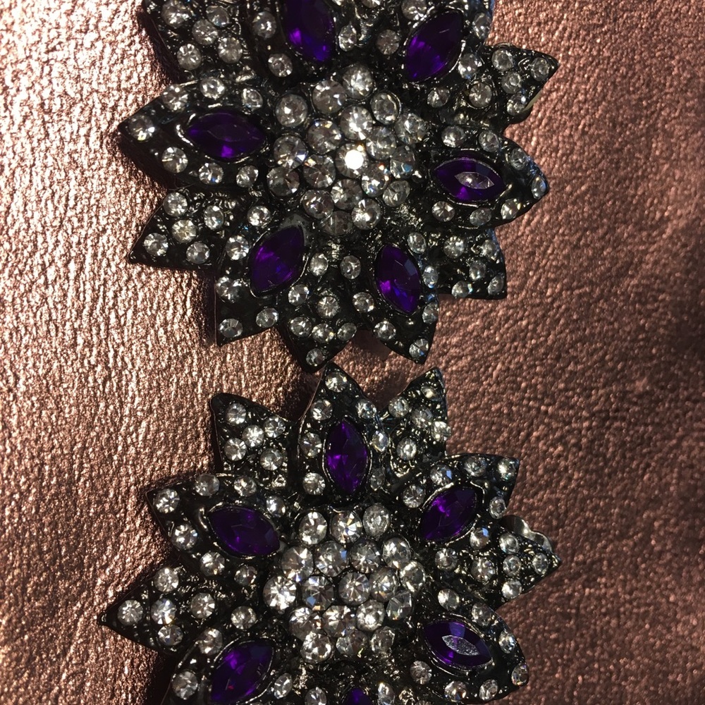 Clip on earrings.
